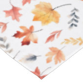 Herbstlaub Herbst Terracotta Brown Boho Muster Tischdecke (Schrägansicht)