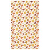 Herbstlaub Herbst Terracotta Brown Boho Muster Tischdecke (Vorderseite)