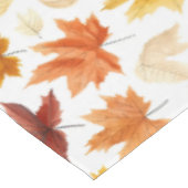Herbstlaub Herbst Terracotta Brown Boho Muster Tischdecke (Schrägansicht)