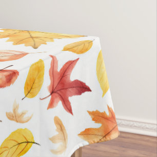 Herbstlaub Herbst Terracotta Brown Boho Muster Tischdecke