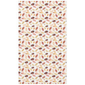 Herbstlaub Herbst Terracotta Brown Boho Muster Tischdecke (Vorderseite)