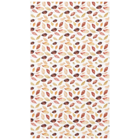 Herbstlaub Herbst Terracotta Brown Boho Muster Tischdecke (Vorderseite)