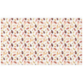 Herbstlaub Herbst Terracotta Brown Boho Muster Tischdecke (Vorderseite (Horizontal))