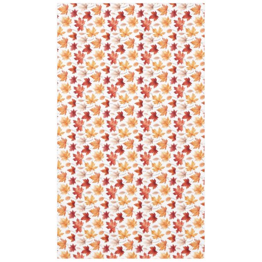 Herbstlaub Herbst Terracotta Brown Boho Muster Tischdecke (Vorderseite)
