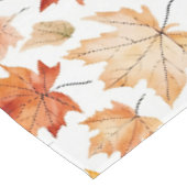 Herbstlaub Herbst Terracotta Brown Boho Muster Tischdecke (Schrägansicht)