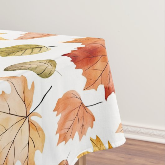 Herbstlaub Herbst Terracotta Brown Boho Muster Tischdecke (Beispiel)