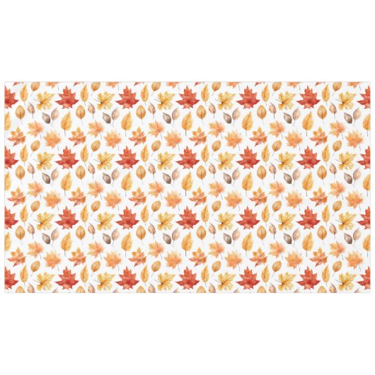 Herbstlaub Herbst Terracotta Brown Boho Muster Tischdecke (Vorderseite (Horizontal))