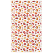 Herbstlaub Herbst Terracotta Brown Boho Muster Tischdecke (Vorderseite)