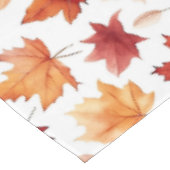 Herbstlaub Herbst Terracotta Brown Boho Muster Tischdecke (Schrägansicht)