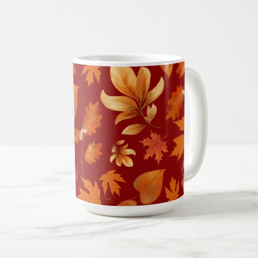 Herbstlaub Herbstbliss Kaffeetasse (VorderseiteRechts)