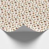 Herbstlaub, Herbstdrucke Geschenkpapier (Ecke)