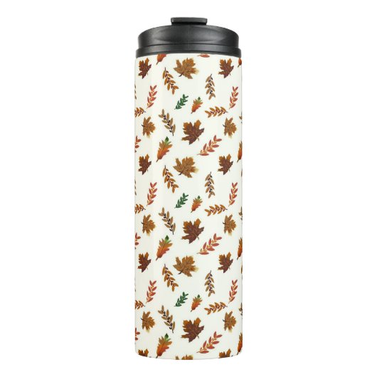 Herbstlaub, Herbstdrucke Thermosbecher (Vorderseite)