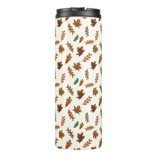 Herbstlaub, Herbstdrucke Thermosbecher (Rückseite)