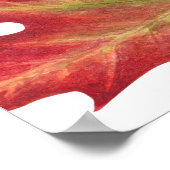 Herbstlaub Herbstessen Probe Begrüßung Unterschrif Poster (Ecke)