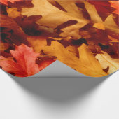 Herbstlaub - Herbstfarbe Geschenkpapier (Ecke)