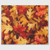 Herbstlaub - Herbstfarbe Geschenkpapier (Flach)