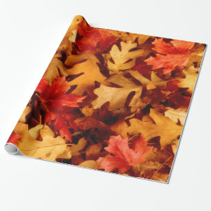 Herbstlaub - Herbstfarbe Geschenkpapier