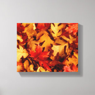 Herbstlaub - Herbstfarbe Leinwanddruck