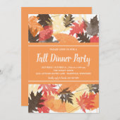 Herbstlaub | Herbstliche Party Einladung (Vorne/Hinten)