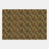 Herbstlaub Herbstmuster Geschenkpapier Set (Vorderseite 3)