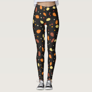 Herbstlaub Herbstmuster Leggings