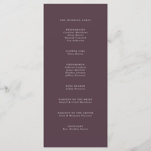 Herbstlaub Herbstpflaume Programm (Rückseite)