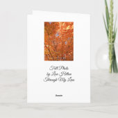 Herbstlaub Herbstsegnung Leere Karte (Rückseite)