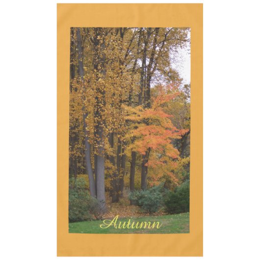 Herbstlaub Herbsttafel Tischdecke (Vorderseite)