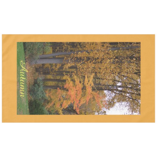 Herbstlaub Herbsttafel Tischdecke (Vorderseite (Horizontal))