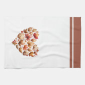 Herbstlaub Herz geformt Geschirrtuch (Horizontal)