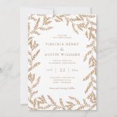 Herbstlaub Hochzeit Einladung (Vorderseite)