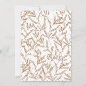 Herbstlaub Hochzeit Einladung (Rückseite)