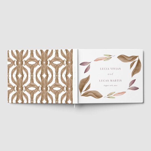 Herbstlaub Hochzeit Gästebuch (Voll)