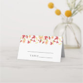 Herbstlaub - Hochzeiten Platzkarten (Rückseite)