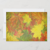 Herbstlaub - Hochzeitsankündigung Einladung (Rückseite)