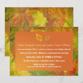 Herbstlaub - Hochzeitsankündigung Einladung (Vorne/Hinten)