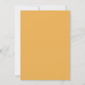 Herbstlaub Hochzeitsmenü Einladung (Rückseite)