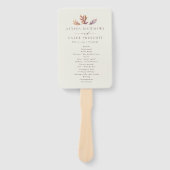 Herbstlaub Hochzeitsprogramm Herbstpflaume Fächer (Vorderseite)