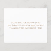 Herbstlaub Ich bin dankbar für dankbaren Erntedank (Rückseite)