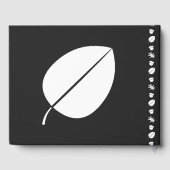 Herbstlaub im Black Gast Book Gästebuch (Rückseite)
