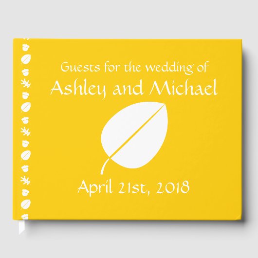 Herbstlaub im Gelben Gästebuch (Vorderseite)