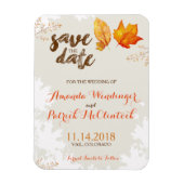 Herbstlaub im Herbst speichern das Datumsfenster Magnet (Vertikal)