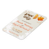 Herbstlaub im Herbst speichern das Datumsfenster Magnet (Linke Seite)