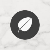 Herbstlaub in Black Table Confetti Konfetti (Klein Vorderseite)