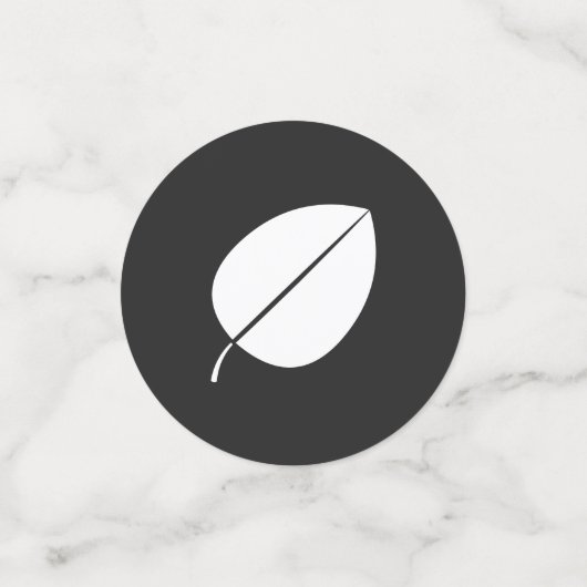 Herbstlaub in Black Table Confetti Konfetti (Klein Vorderseite)