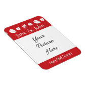 Herbstlaub in Cherry Rett-the-Date-Magnet Magnet (Rechte Seite)