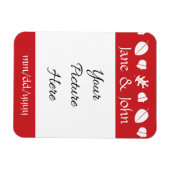 Herbstlaub in Cherry Rett-the-Date-Magnet Magnet (Horizontal)