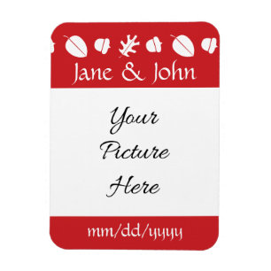 Herbstlaub in Cherry Rett-the-Date-Magnet Magnet