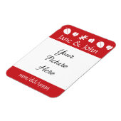 Herbstlaub in Cherry Rett-the-Date-Magnet Magnet (Linke Seite)