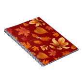 Herbstlaub in Herbstfarben Notizblock (Rechte Seite)